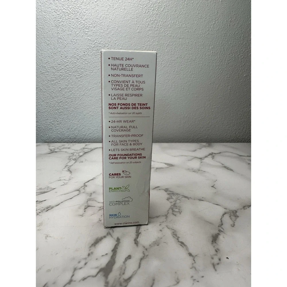 Clarins Paris Everlasting Matte Foundation 120C Espresso.‎ NEW 1oz/30ml